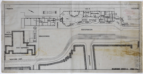 837882 Plattegrond van de beganegrond van het N.S.-station Utrecht C.S. (situatie na de 1e verbouwing) te Utrecht, met ...